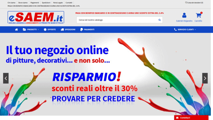 Vendita Online Edilizia Leggera Arredamento - eSAEM.it